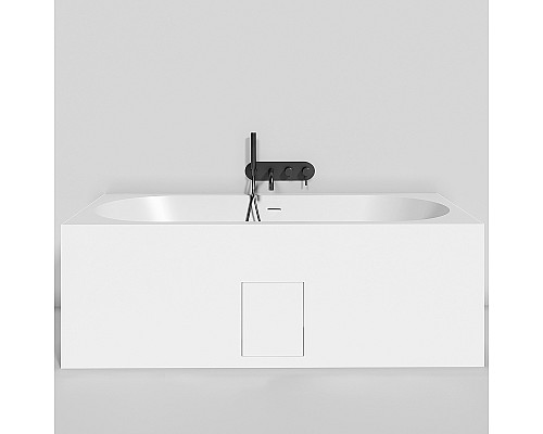 Ванна из искусственного камня Salini Ornella Axis Kit 180х80 103521M Белая матовая