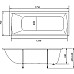 Акриловая ванна STWORKI Эстерсунд 175x70 без гидромассажа