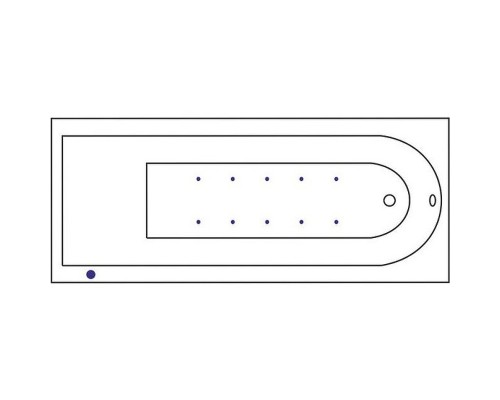 Акриловая ванна Excellent Aurum Slim 180x80 WAEX.AUR18S.AERO.CR с аэромассажем