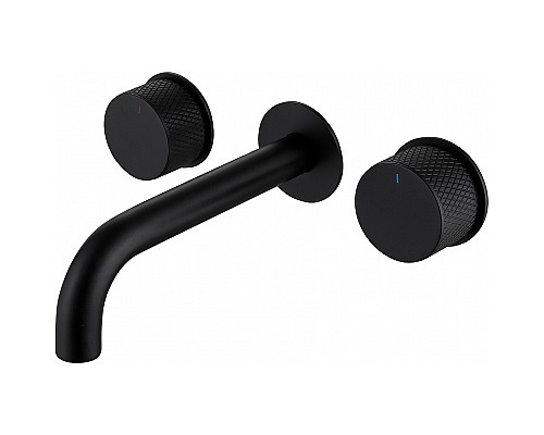 Смеситель для раковины Abber Wasser Kreis AF81122B Черный матовый