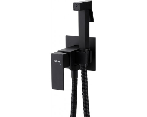 Гигиенический душ со смесителем Abber Daheim AF8226B Черный матовый