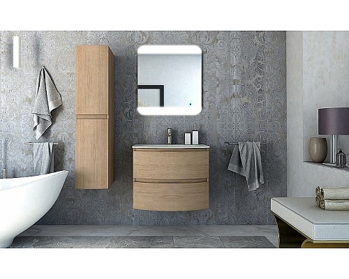 Шкаф пенал Cezares Vague 30 54837 подвесной Rovere tabacco