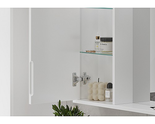 Зеркало со шкафом Volna Lake 60 L zsLAKE60.L-01 с подсветкой Белое