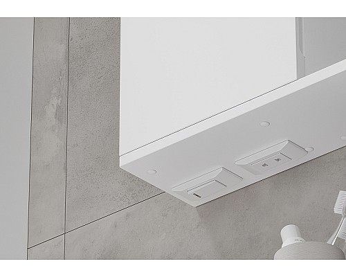 Зеркало со шкафом Volna Lake 60 L zsLAKE60.L-01 с подсветкой Белое