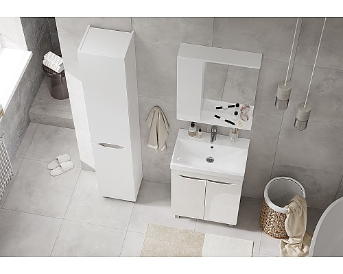 Зеркало со шкафом Volna Lake 60 L zsLAKE60.L-01 с подсветкой Белое