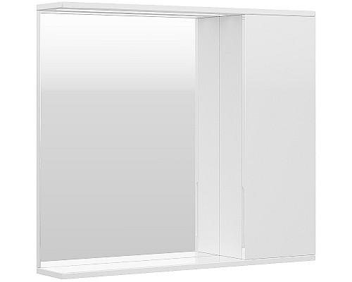 Зеркало со шкафом Volna Lake 80 R zsLAKE80.R-01 с подсветкой Белое