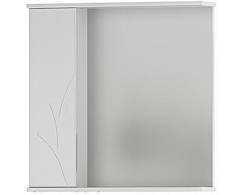 Зеркало со шкафом Volna Adel 70 L zsADEL70.L-01 с подсветкой Белое