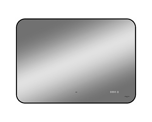 Зеркало Reflection Black View 1000х700 RF4004BV с подсветкой Черное с бесконтактным выключателем, диммером и часами