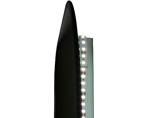 Зеркало Reflection Black View 1000х700 RF4004BV с подсветкой Черное с бесконтактным выключателем, диммером и часами