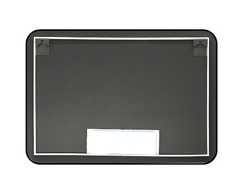 Зеркало Reflection Black View 1000х700 RF4004BV с подсветкой Черное с бесконтактным выключателем, диммером и часами