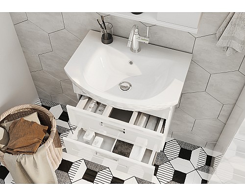 Тумба под раковину Volna Joli 60.2Y tpJOLI60.2Y-01 подвесная Белая