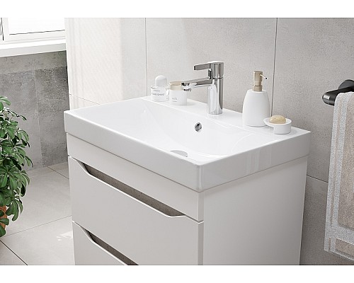 Тумба под раковину Volna Lake 80.2Y tpLAKE80.2Y-01 подвесная Белая
