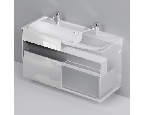 Тумба под раковину AM.PM Func 120 M8FFUX1201WG подвесная Белая глянцевая