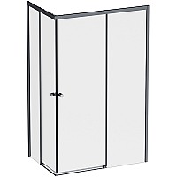 Душевой уголок AM.PM X-Joy 120х80 W94G-403-12080-BТ профиль Черный матовый стекло прозрачное