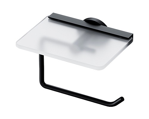 Держатель туалетной бумаги AM.PM X-Joy A85A341522 с полкой Черный матовый