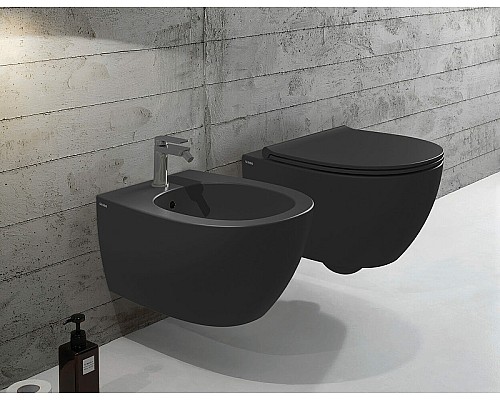 Биде Globo 4All MDS09.AR*1 подвесное Черное матовое