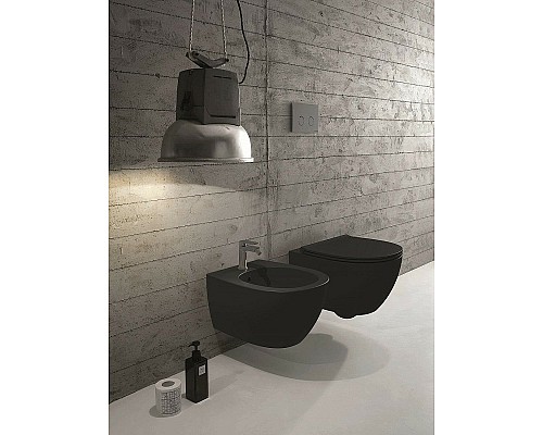 Биде Globo 4All MDS09.AR*1 подвесное Черное матовое