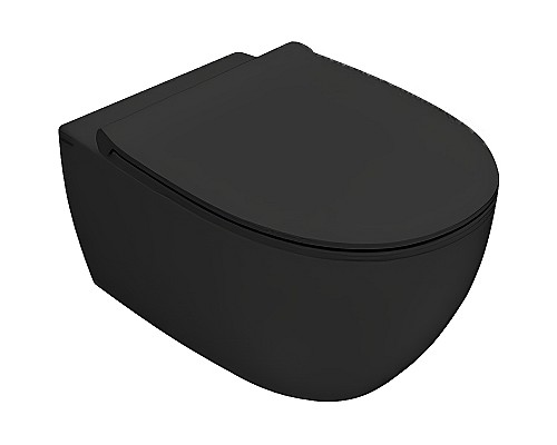Унитаз Globo 4ALL MDS03.AR подвесной Черный матовый без сиденья