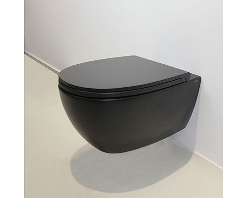 Унитаз Globo 4ALL MDS03.AR подвесной Черный матовый без сиденья