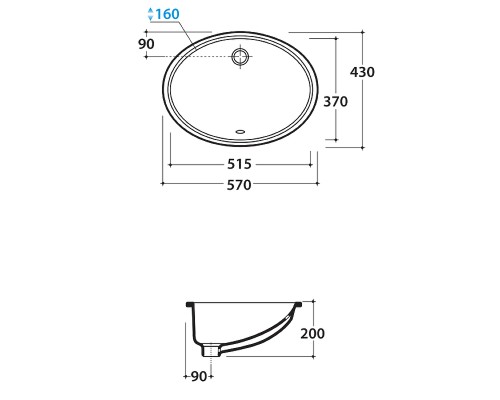 Раковина Globo Lavabi d arredamento 57 VA018.BI Белая