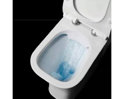 Унитаз компакт CeramaLux 1218-1A с бачком и сиденьем Микролифт