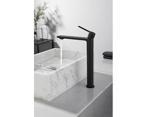 Смеситель для раковины Kaiser Serio 05411-9 Черный матовый