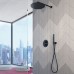 Душевой гарнитур Cisal Shower Черный матовый