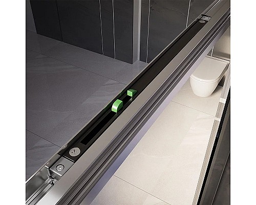 Душевая дверь Veconi Premium Trento PTD-30CH 150 PTD30-CH-150-01-C4 профиль Хром стекло прозрачное