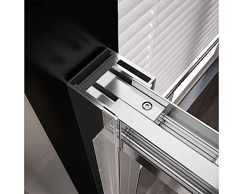 Душевая дверь Veconi Premium Trento PTD-30CH 150 PTD30-CH-150-01-C4 профиль Хром стекло прозрачное