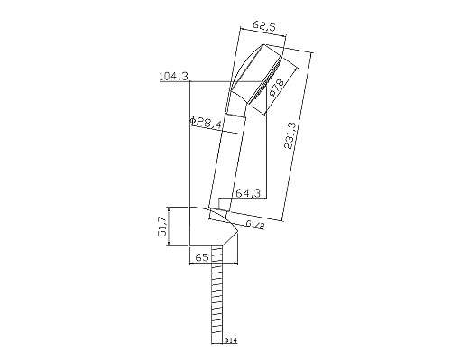 Смеситель для ванны Cersanit Flavis 64509 Хром