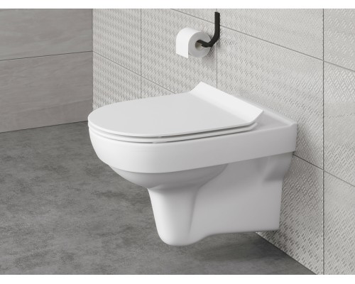 Комплект унитаза с инсталляцией Cersanit City с сиденьем Микролифт и Белой глянцевой клавишей смыва