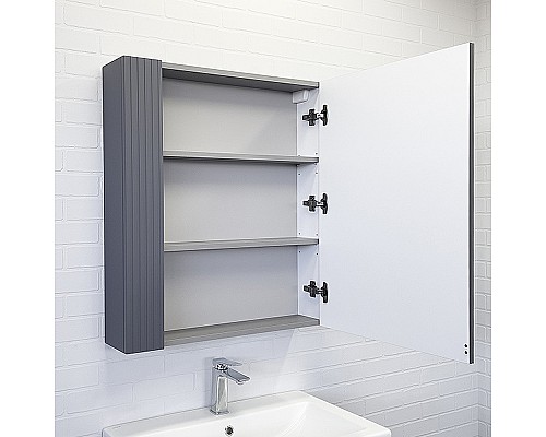 Зеркальный шкаф Comforty Лима 70 00-00004891 Антрацит