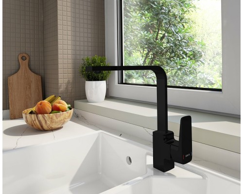 Смеситель для кухни Vitra Root Square Черный матовый