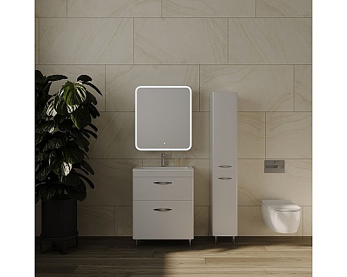 Зеркальный шкаф Style Line Каре 60 L СС-00002370 с подсветкой Белый