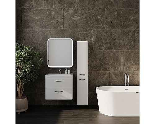 Зеркальный шкаф Style Line Каре 60 L СС-00002370 с подсветкой Белый