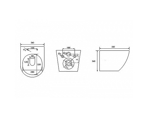 Унитаз Abber Bequem AC1103MG подвесной Серый матовый с сиденьем Микролифт