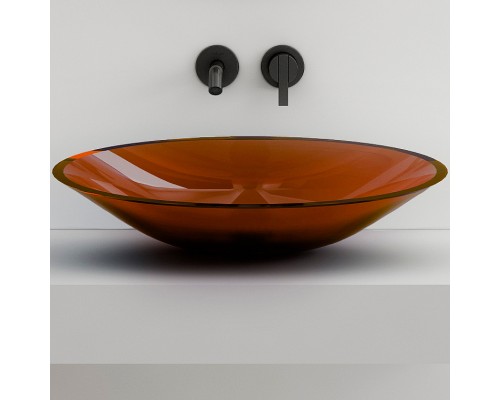 Раковина-чаша Abber Kristall 54 AT2812Opal Коричневая