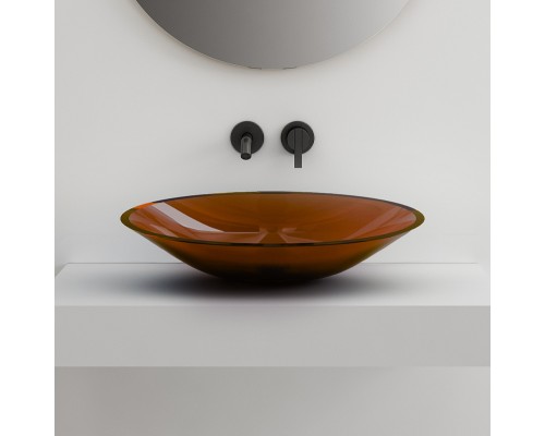 Раковина-чаша Abber Kristall 54 AT2812Opal Коричневая