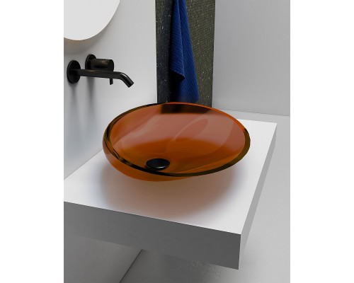 Раковина-чаша Abber Kristall 54 AT2812Opal Коричневая