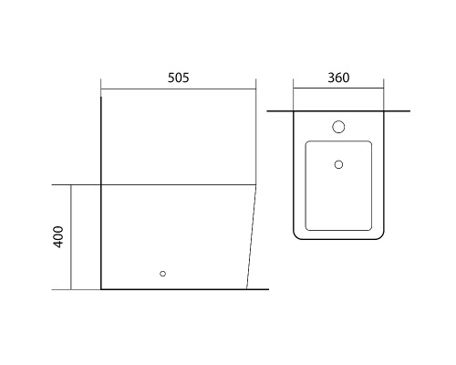 Биде Aquatek Либра New AQ1266N-00 Белое