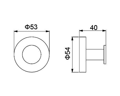 Крючок Timo Saona 13011/00 Хром