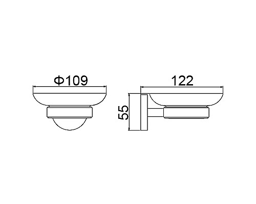 Мыльница Timo Saona 13021/00 Хром
