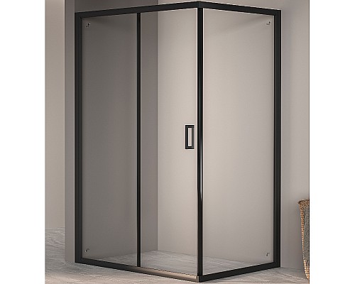 Душевой уголок RGW Passage PA-245B 120x90 410824592-14 профиль Черный стекло прозрачное