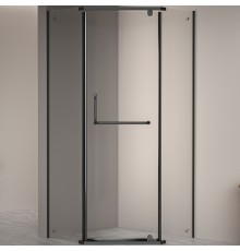 Душевой уголок RGW Passage PA-081B 120x120 профиль Черный стекло прозрачное