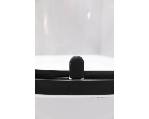 Душевой уголок Esbano ESD-7025B 100x100 профиль Черный матовый стекло прозрачное