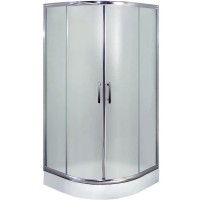 Душевой уголок Esbano ESR-8005 80х80 профиль Хром стекло рифленое