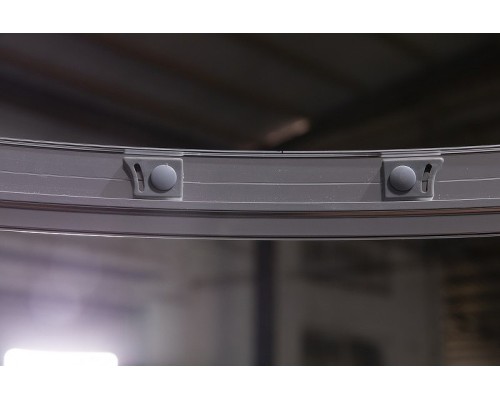 Душевой уголок Esbano ESR-8005 80х80 профиль Хром стекло рифленое