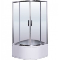 Душевой уголок Esbano ESR-8020 90x90 профиль Хром стекло рифленое