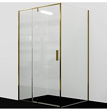 Душевой уголок WasserKRAFT Aisch 100x80 55P17 профиль Матовое золото стекло прозрачное
