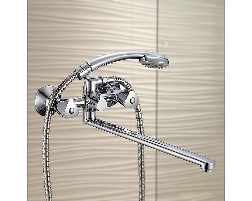 Смеситель для ванны WesnaArt Teplo TEP04-320 универсальный Хром